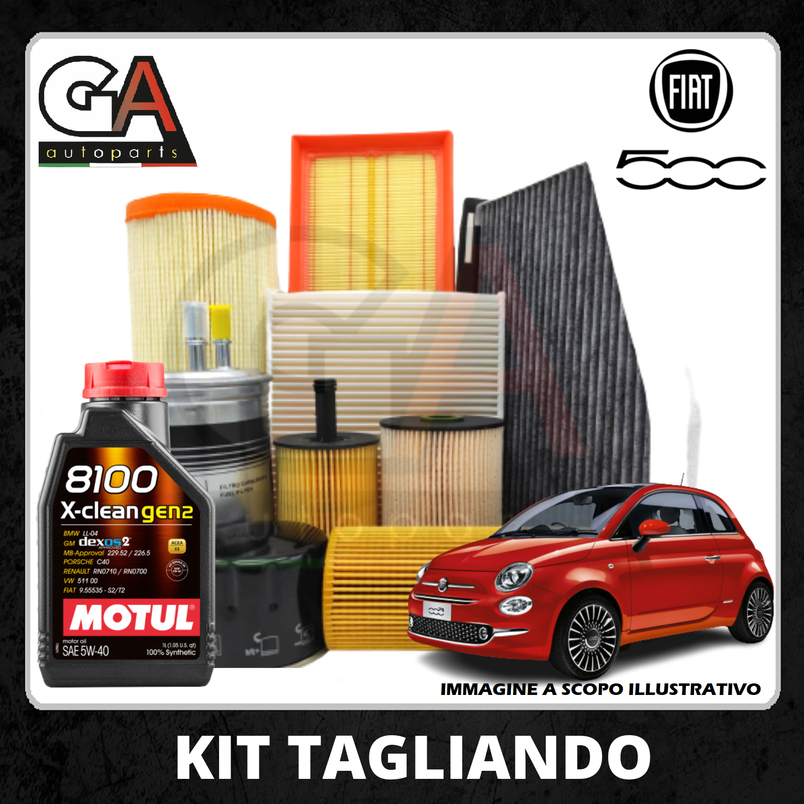 Kit Tagliando (entretien) Pour Opel Adam 1.2 69/94 CV à Partir De 2012 - Neuf D'origine
